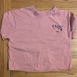 Kauai HI Pink crop T-Shirt